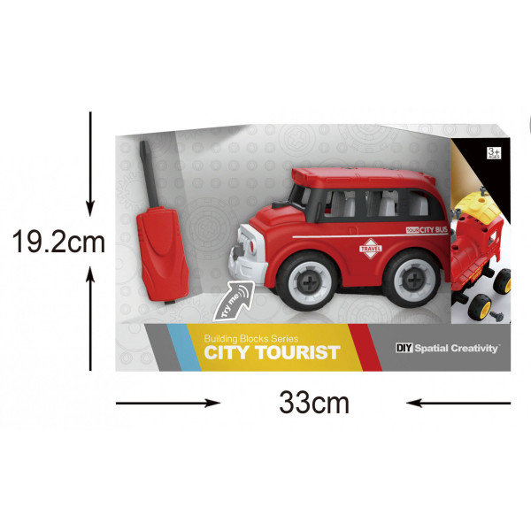 Фото - Пластиковий конструктор DIY Spatial Creativity автобус (LM8072-SZ-1)