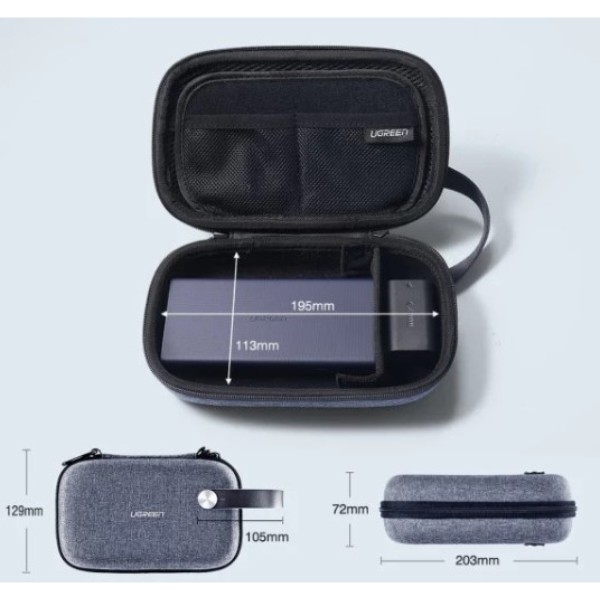 Фото - Чехол для жесткого диска UGREEN LP152 Travel Storage Case Gray (50903)