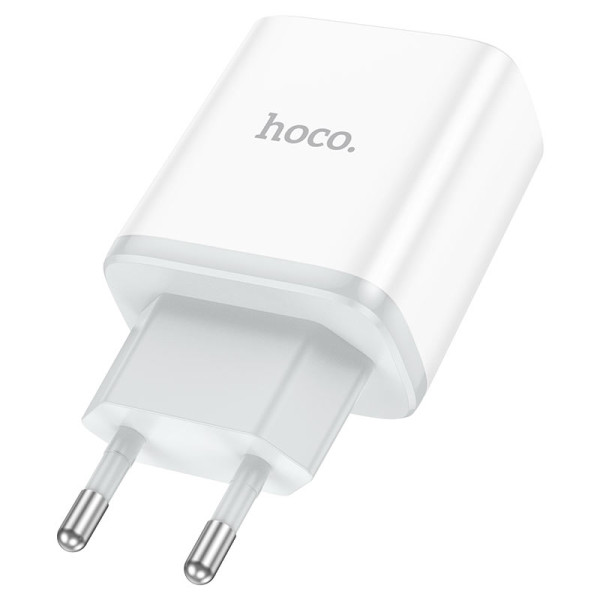 Фото - Сетевое зарядное устройство HOCO C105A Stage dual port PD20W+QC3.0 charger White (6931474782946)