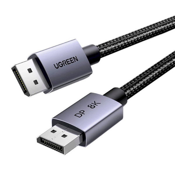 Фото - Кабель UGREEN DP120 DisplayPort to DisplayPort 1.4 8K@60Hz 1m Black (25903) Фото - Кабель UGREEN DP120 DisplayPort to DisplayPort 1.4 8K@60Hz 1m Black (25903)