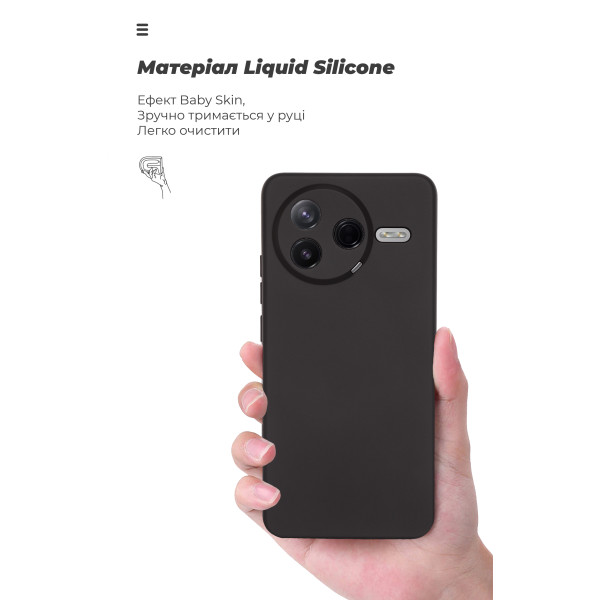 Фото - Чохол для смартфону Armorstandart ICON for Xiaomi Poco F7 Pro Camera cover Black (ARM80361)