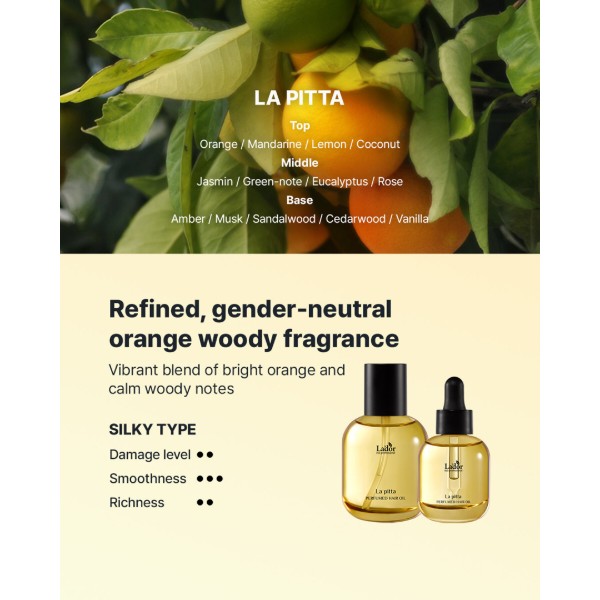 Фото - Масло для волос Lador PERFUMED HAIR OIL (LA PITTA) 80 мл (8809789633148)