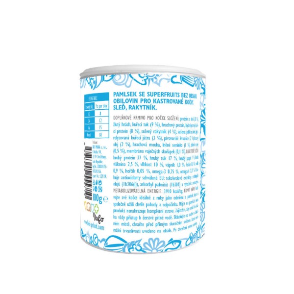 Фото - Ласощі для котів Brit Care Superfruits Snack Herring з оселедецем і обліпихою 100 г (8595602555710)