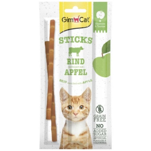Фото - Ласощі для котів GimCat Superfood Duo-Sticks з яловичиною та яблуками 3 шт. (4002064420561) Фото - Ласощі для котів GimCat Superfood Duo-Sticks з яловичиною та яблуками 3 шт. (4002064420561)