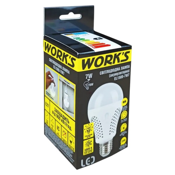 Фото - Лампочка светодиодная аккумуляторная Works EL1505-7W7