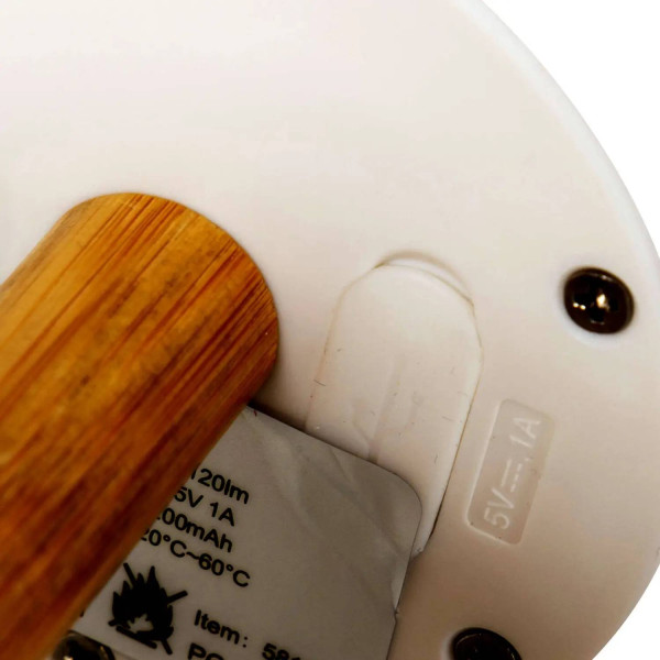 Фото - Ліхтар Bo-camp Cambridge Rechargeable 200 Lumen Bamboo/White (5818792)