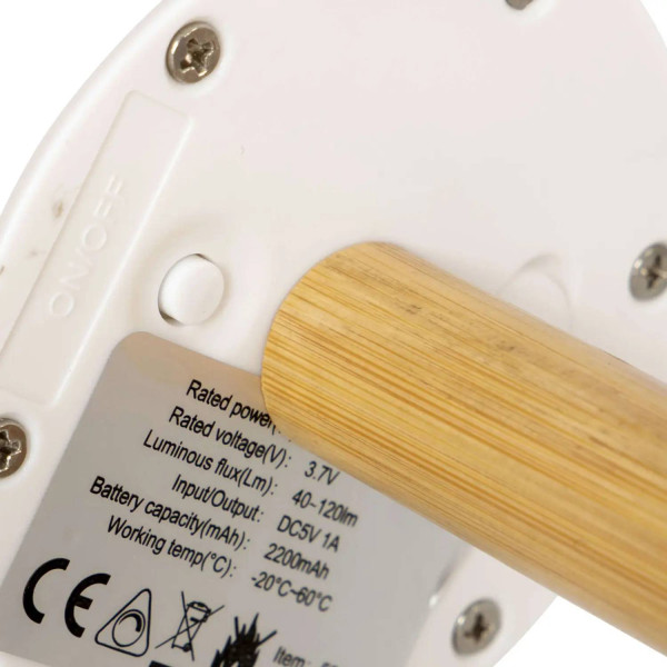Фото - Ліхтар Bo-camp Cambridge Rechargeable 200 Lumen Bamboo/White (5818792)