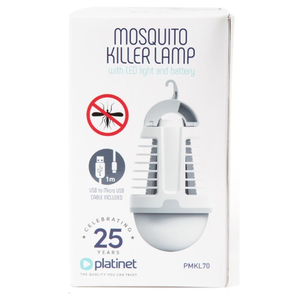 Фото - Знищувач комах Platinet LAMP WITH MOSQUITO KILLER LANTERN 5H BAT 6500K IP44 White (PMKL70)