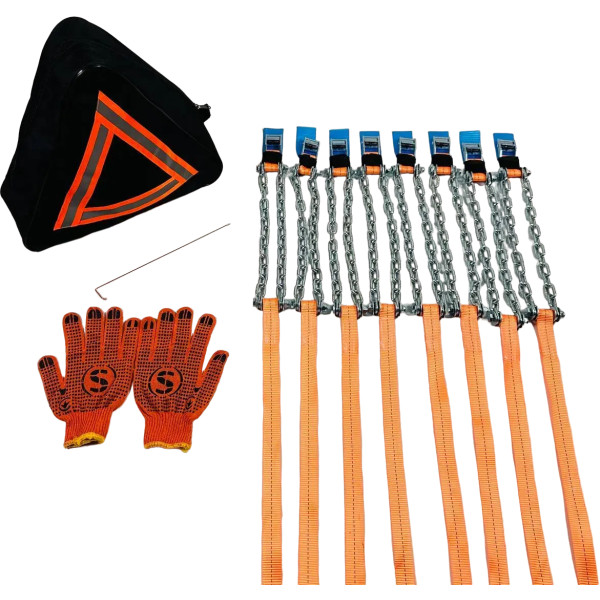 Фото - Цепь противобуксировочная Poputchik R13-R17 8 шт. (22-024-IS)