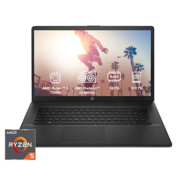 Фото - Ноутбук HP 17-cp2029ua (CS8C3EA) Black