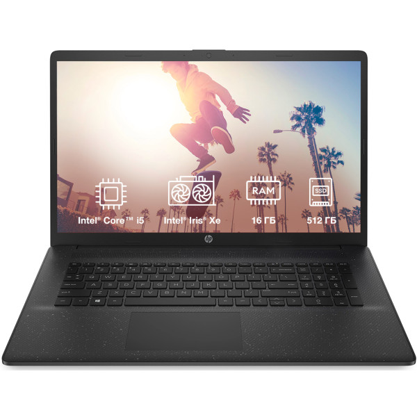 Ноутбук HP Laptop 17-cn3037ua (BF1M3EA) Jet Black купить - цена