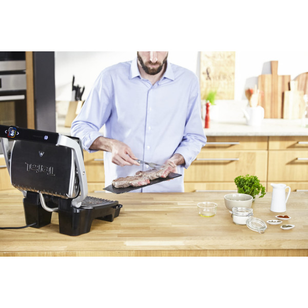 Фото - Гриль-барбекю електричний Tefal GC750D30 OptiGrill Elite