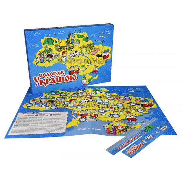 Фото - Настольная игра (5-7 лет) Strateg бродилка "Путешествие Украиной", укр (59)