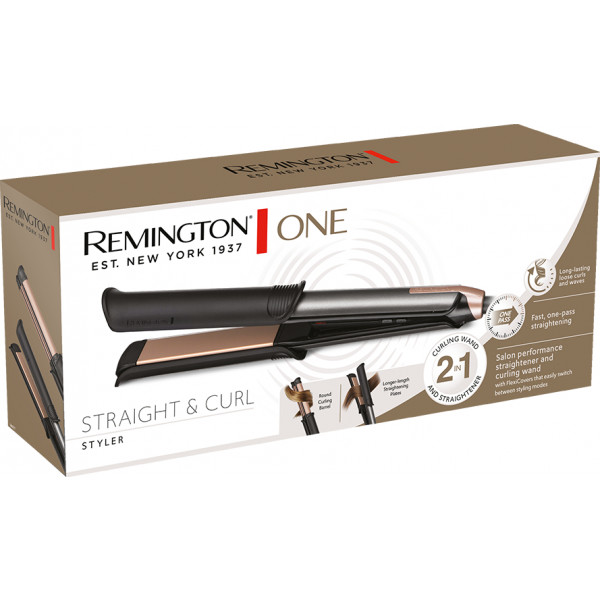 Фото - Вирівнювач волосся Remington ONE STRAIGHT & CURL (S6077)