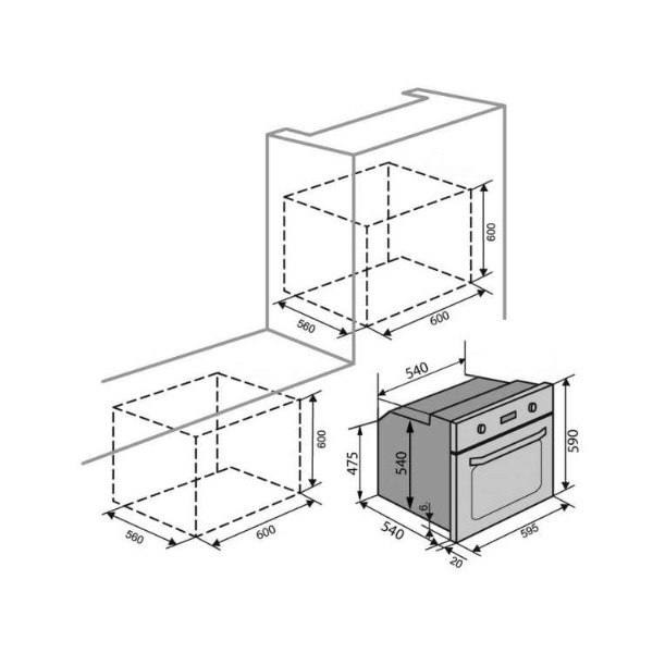 Фото - Духова шафа Ventolux LAS VEGAS 6 TC (IVORY)