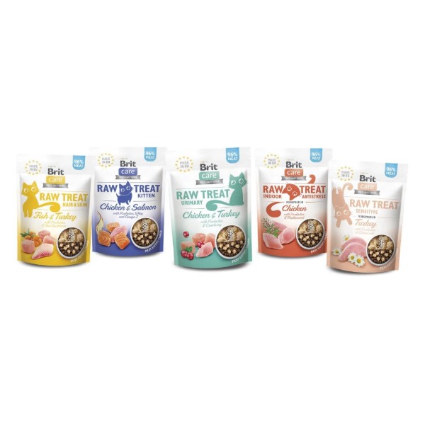 Фото - Лакомство для кошек Brit Raw Treat Freeze-dried Indoor and Antistress курица 40 г (8595602569557)