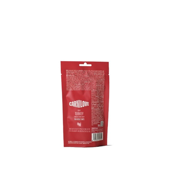 Фото - Ласощі для котів Carnilove Soft Snack Turkey with Catnip м'які індичка і котяча м'ята 50 г (8595602582549)