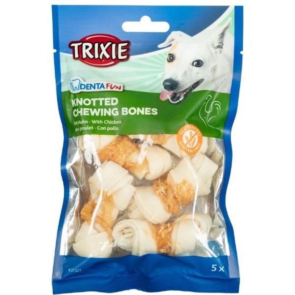 Фото - Ласощі для собак Trixie Denta Fun Chicken Chewing Bone для чищення зубів 70 г 5 шт. (4011905313214) Фото - Ласощі для собак Trixie Denta Fun Chicken Chewing Bone для чищення зубів 70 г 5 шт. (4011905313214)