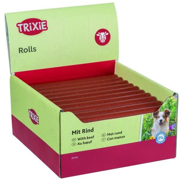 Фото - Лакомство для собак Trixie Палочки жевательные с говядиной 65 г 50 шт/уп (4011905317465)