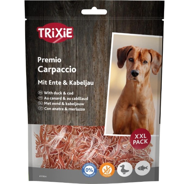 Фото - Ласощі для собак Trixie Premio Carpaccio XXL з качкою та рибою 80 г (4011905318042)