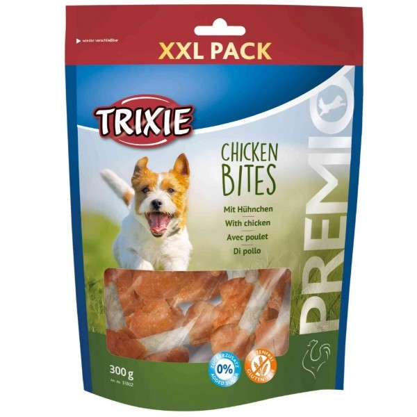Фото - Лакомство для собак Trixie Premio Chicken Bites XXL гантельки 300 г (4011905318028)