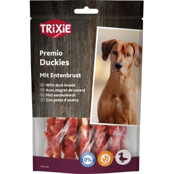 Фото - Ласощі для собак Trixie Premio Duckies з качкою 100 г (4011905315386)