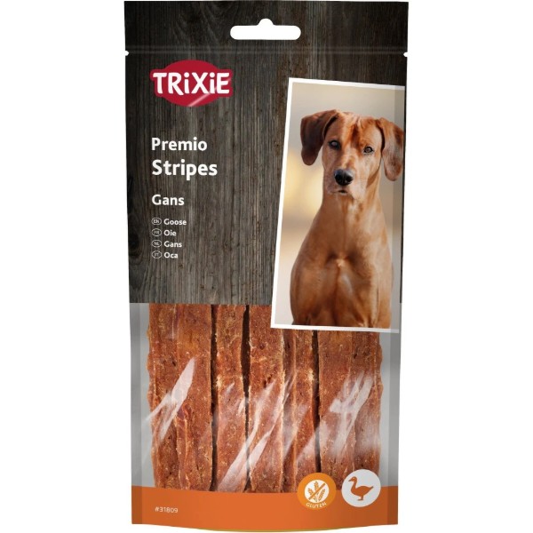 Фото - Лакомство для собак Trixie Premio Stripes Goose с гусям 65 г (4011905318097)