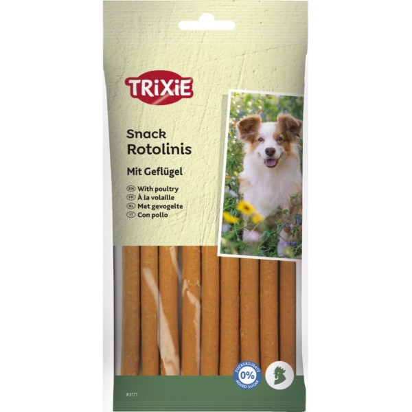 Фото - Ласощі для собак Trixie Soft Snack rotolinis with poultry з м’ясом домашніх птахів 120 г 12 шт. (4011905031712)