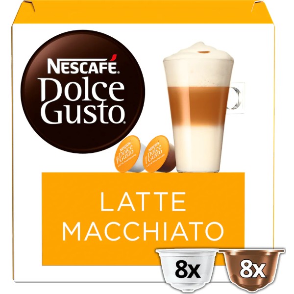 Фото - Уцінка - Кава у капсулах Nescafe DOLCE GUSTO Latte Macchiato 16 шт. 183,2г