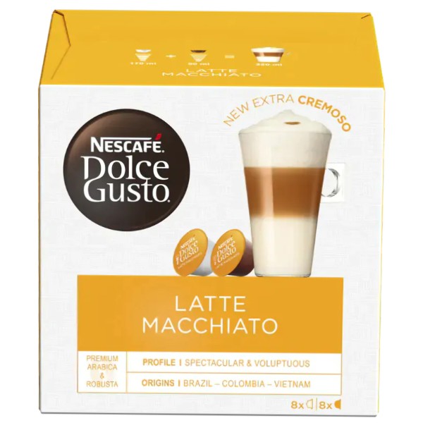 Фото - Уцінка - Кава у капсулах Nescafe DOLCE GUSTO Latte Macchiato 16 шт. 183,2г