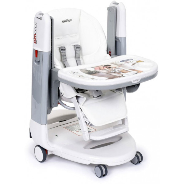 Фото - Стільчик-качалка для годування Peg-Perego Tatamia Follow Me Latte (белый)