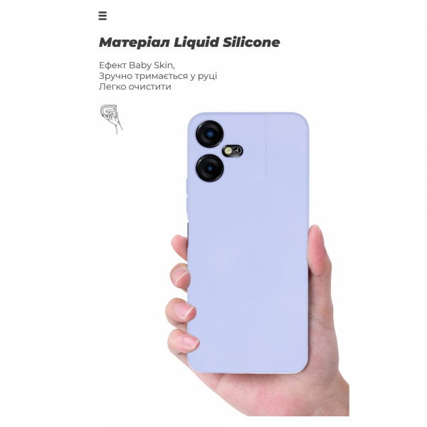 Фото - Чохол для смартфону Armorstandart ICON Case for Tecno POVA NEO 3 (LH6n) Camera cover Lavender (ARM70384)