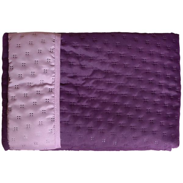 Фото - Покривало полуторне Zastelli Sunset Purple/Lavender двостороннє паяне 145х210 см (21442)