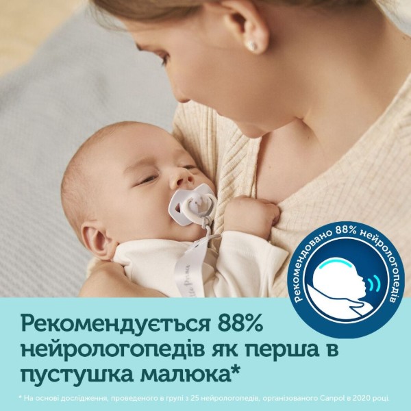 Фото - Симметричная пустышка Canpol babies 6-18 мес ROYAL BABY 2 шт. - розовая (22/651_pin)