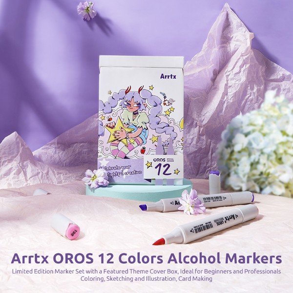 Фото - Набор маркеров Arrtx Oros ASM-03-ACS1-02 12 цветов (LC302789)