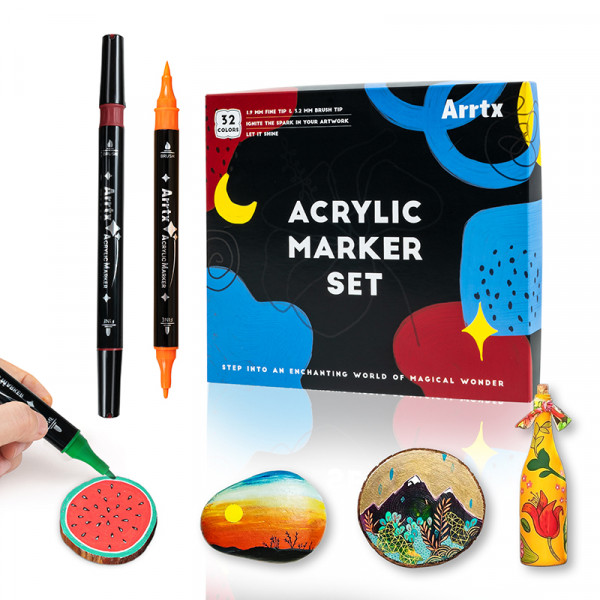 Фото - Набір маркерів Arrtx AACM-03-32 32 кольори (LC302802)