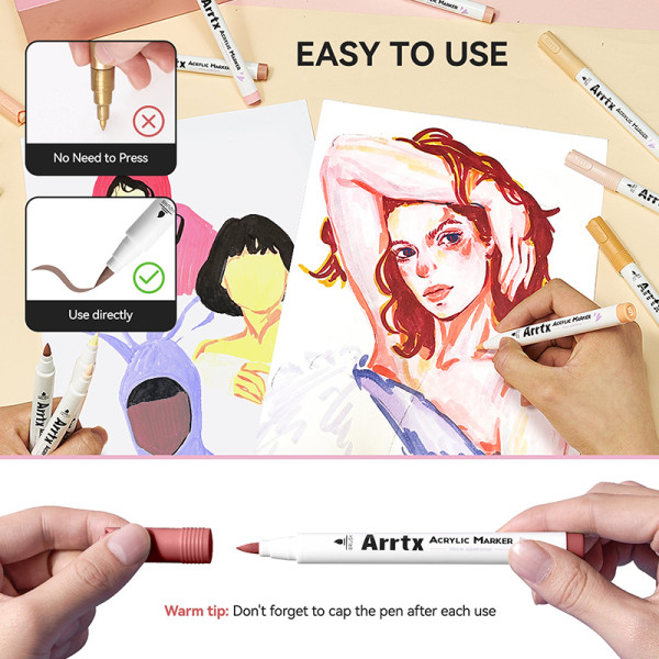 Фото - Набір маркерів Arrtx 30c Brush Tip (LC304318)