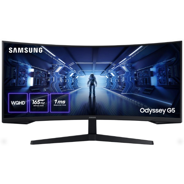 Фото - Монітор ігровий Samsung Odyssey G5 (LC34G55TWWIXCI/UA)