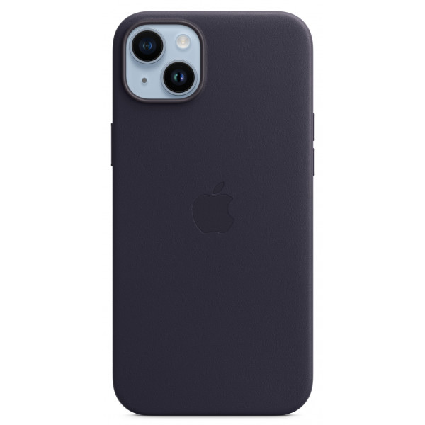 Фото - Чохол для смартфону Apple iPhone 14 Plus Leather Case with MagSafe - Ink (MPPC3)
