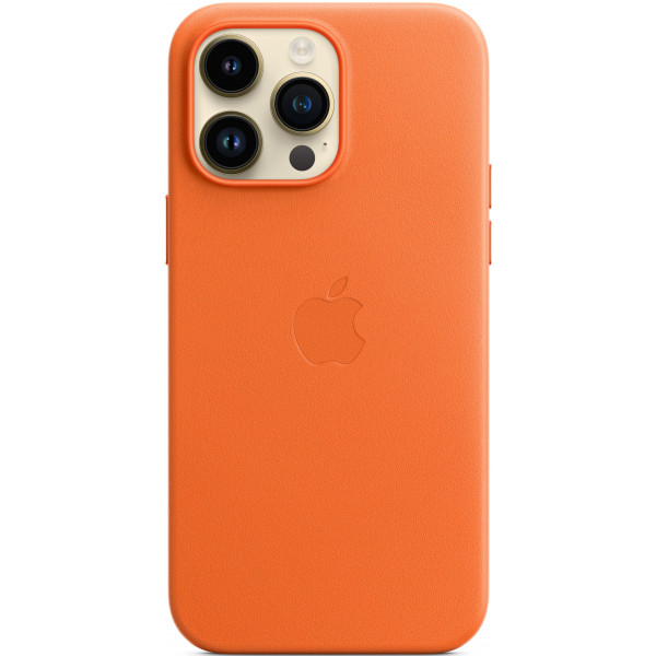 Фото - Чехол для смартфона Apple iPhone 14 Pro Max Leather Case with MagSafe - Orange (MPPR3)