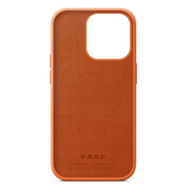 Фото - Чехол для смартфона Armorstandart Fake Leather for Apple iPhone 14 Pro Golden Brown (ARM64461)