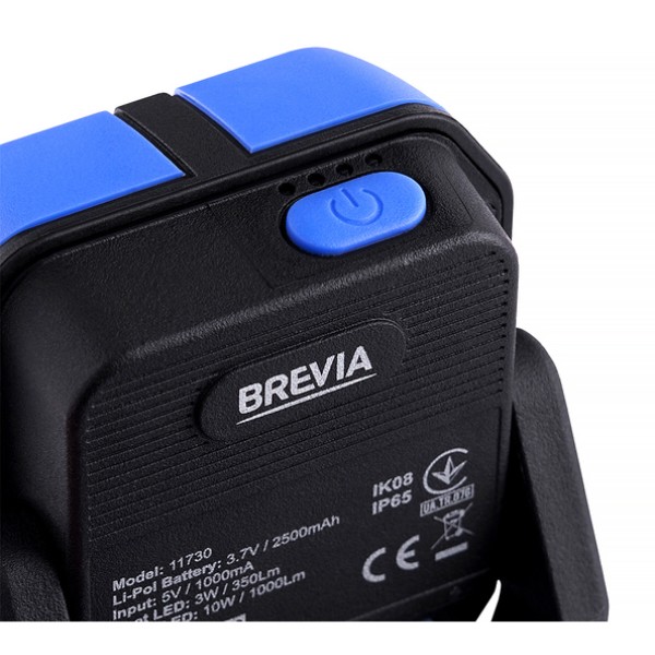Фото - Фонарь аккумуляторный Brevia 10W COB+3W LED 1000lm 2500mAh (11730)