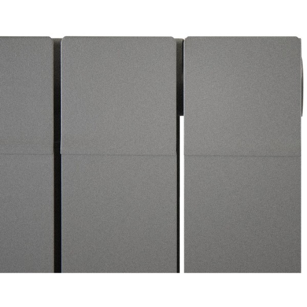 Фото - Радіатор опалення Nova Florida Ledro S/90 1800 мм GRAPHITE 3R 5 секції (81FLE3R405)