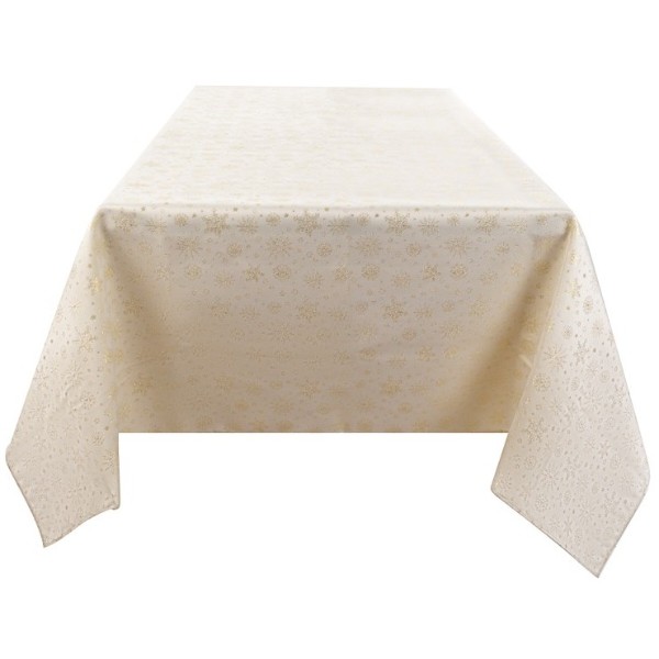 Фото - Скатертина прямокутна Lefard Copo lurex teflon orо 160х240 см (715-353)