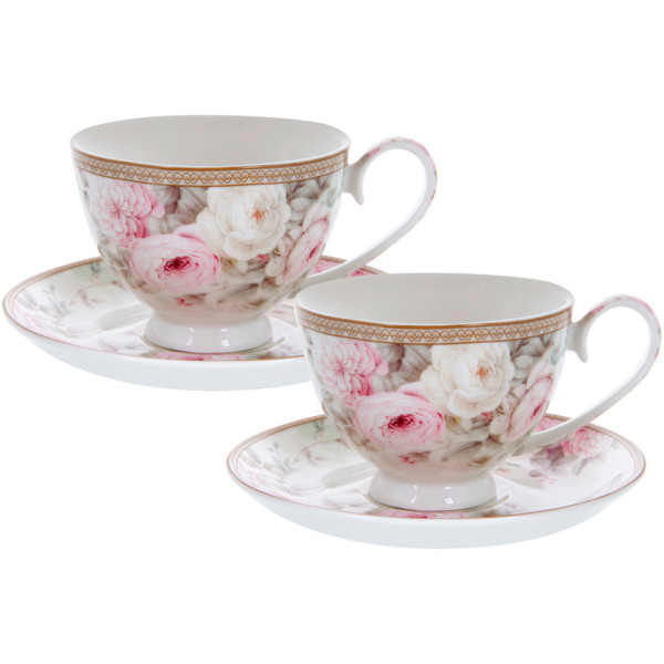 Фото - Набір чашок Lefard Англійська троянда 250 мл 4 пр. (924-850)