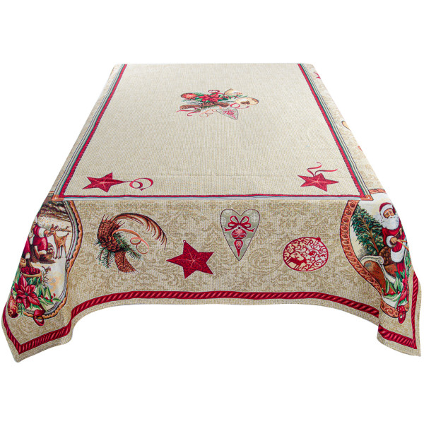 Фото - Скатерть прямоугольная Lefard гобеленовая Santa claus 140x180 см (732-182)