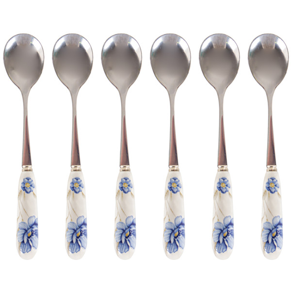 Фото - Набор чайных ложек Lefard Лаура блю 6 шт. 15 см (943-219)