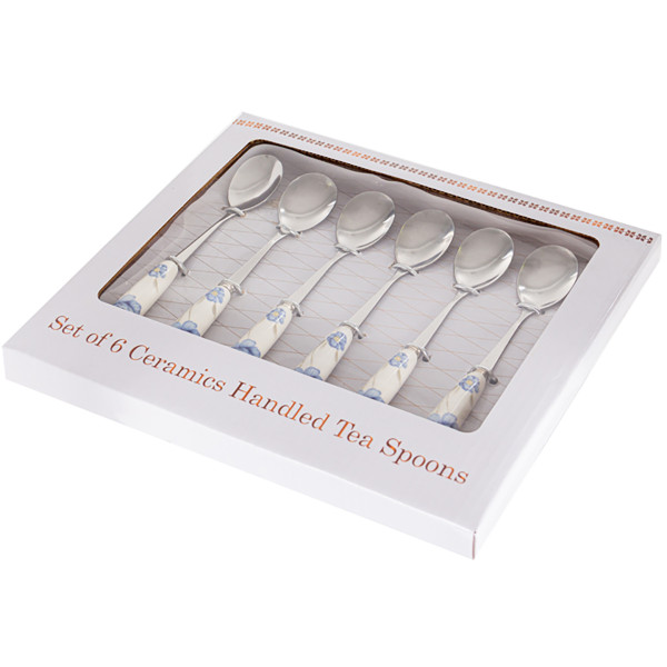 Фото - Набор чайных ложек Lefard Лаура блю 6 шт. 15 см (943-219)