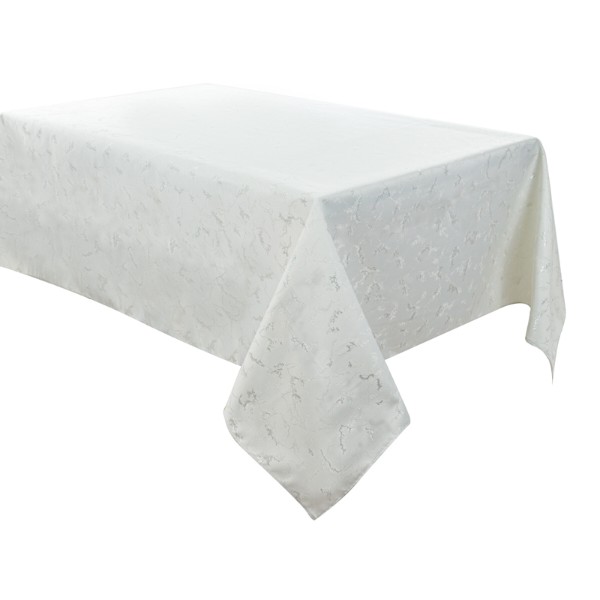 Фото - Скатертина прямокутна Lefard Alba lurex teflon plata 160х180 см (715-337)
