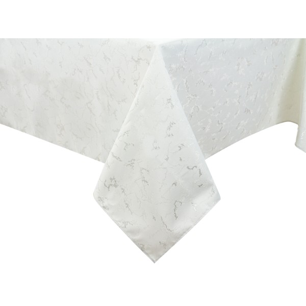 Фото - Скатертина прямокутна Lefard Alba lurex teflon plata 160х180 см (715-337)